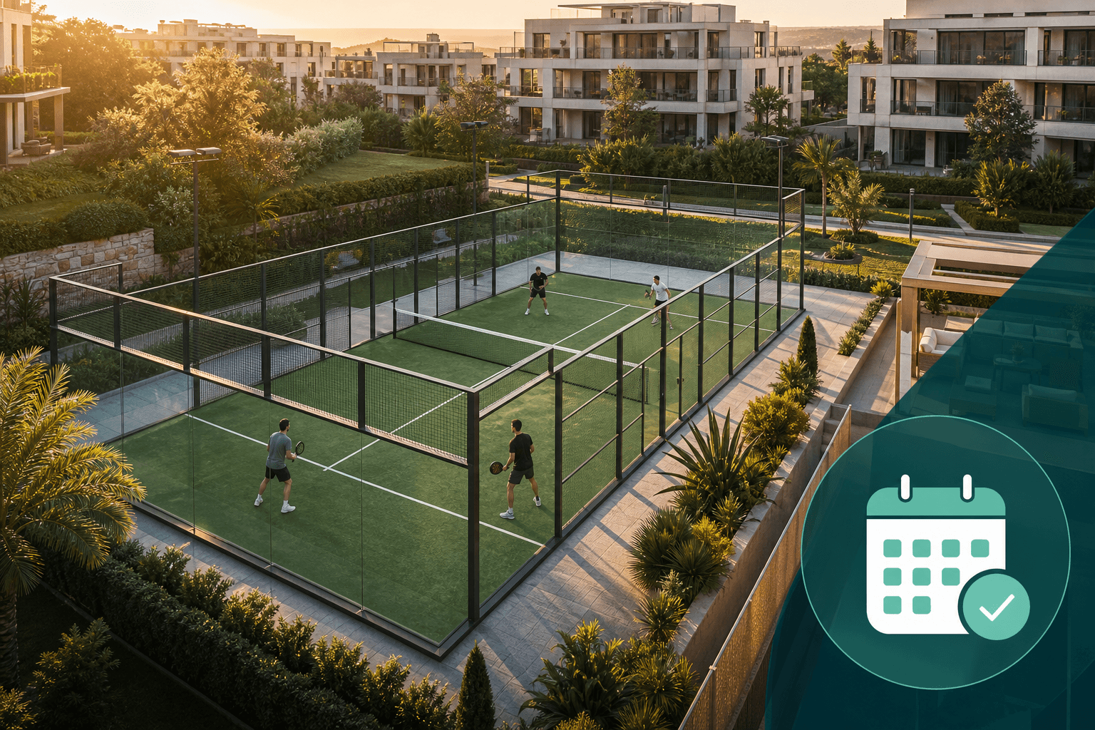 Cómo organizar las reservas de la pista de pádel en tu comunidad de vecinos